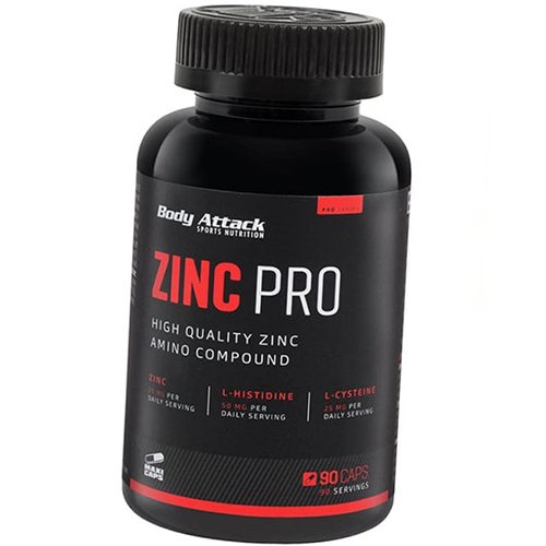 

Цинк Про с Аминокислотами, Zinc Pro, Body Attack 90капс (36251004)