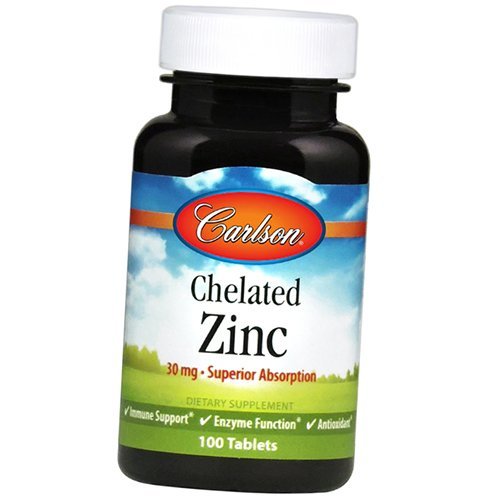 

Хелат Цинка, Chelated Zinc, Carlson Labs 100таб (36353019)