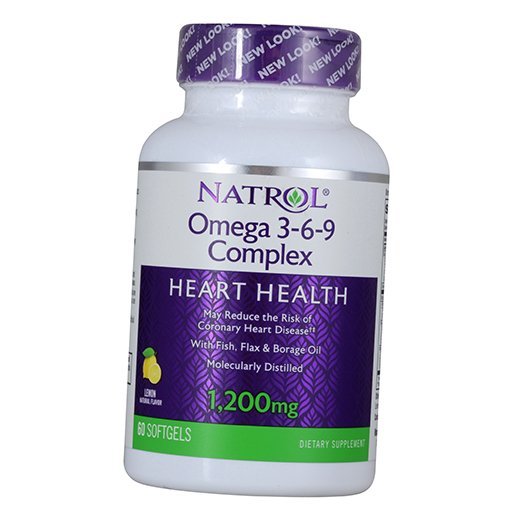 

Omega 3-6-9 Complex Natrol 60гелкапс Лимон (67358003)