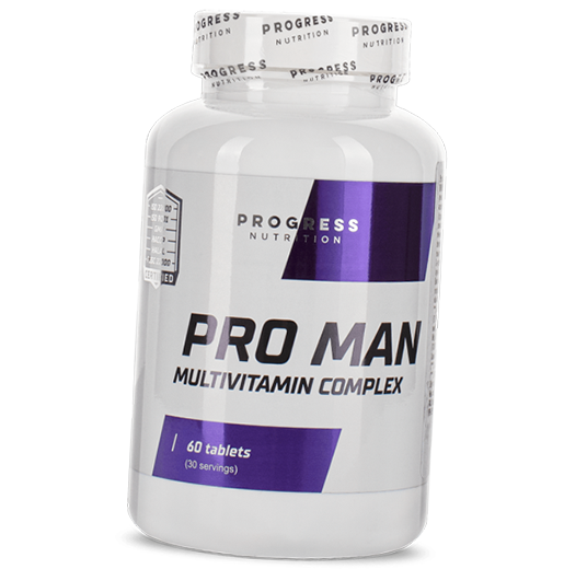 

Комплекс витаминов для мужчин, Pro Man, Progress Nutrition 60таб (36461004)