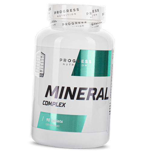 

Мультиминеральный комплекс, Mineral Complex, Progress Nutrition 90таб (36461002)