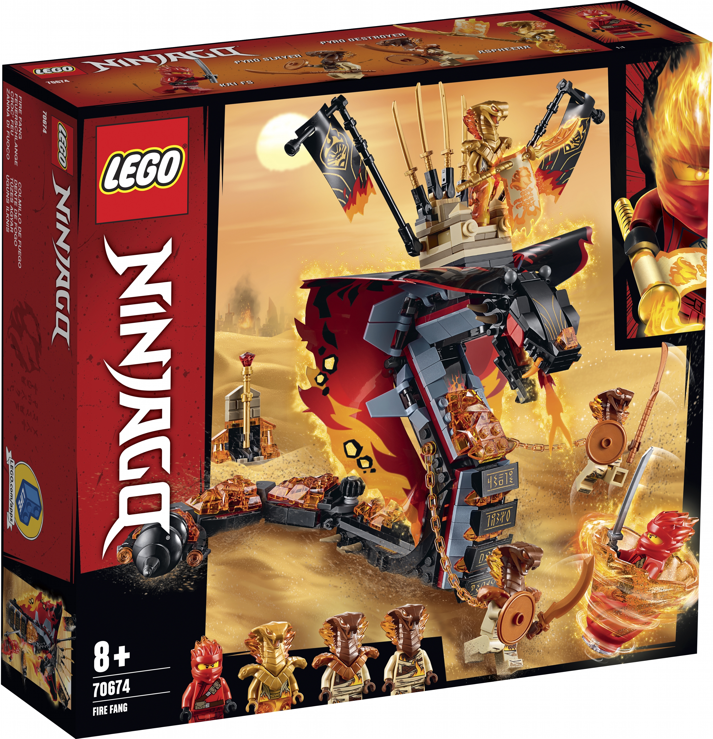 Конструктор LEGO Ninjago Огненный кинжал 463 детали (70674