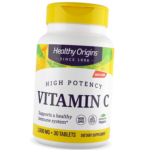 

Витамин С, Аскорбиновая кислота, Vitamin C 1000 Tabs, Healthy Origins 30таб (36354055)