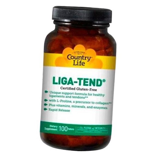

Комплекс для поддержки связок и сухожилий, Liga-Tend, Country Life 100таб (03124007)