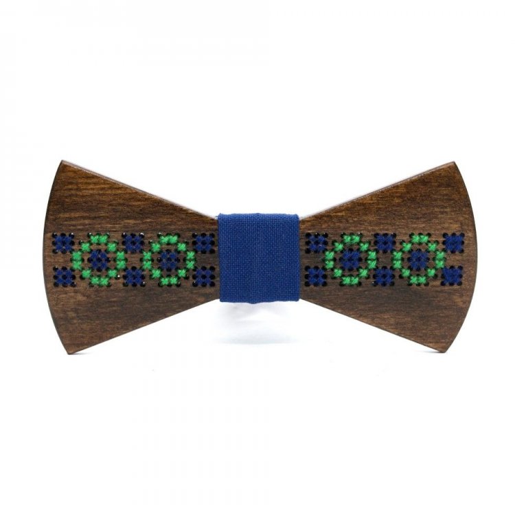 

Галстук Бабочка Gofin wood С Вышивкой 10.5 x 4.5 см Дерево GBDH-8202 5273499