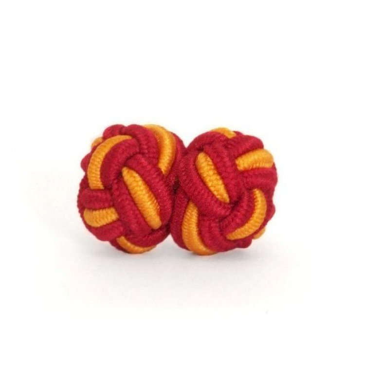 

Запонки Handmade Тканевые Желто-Красные Zphs-3141 158046