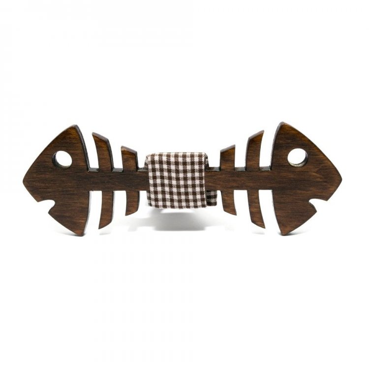 

Галстук Бабочка Gofin wood Темная Рыба 11.5 x 4 см Дерево GBDH-8257 5325558