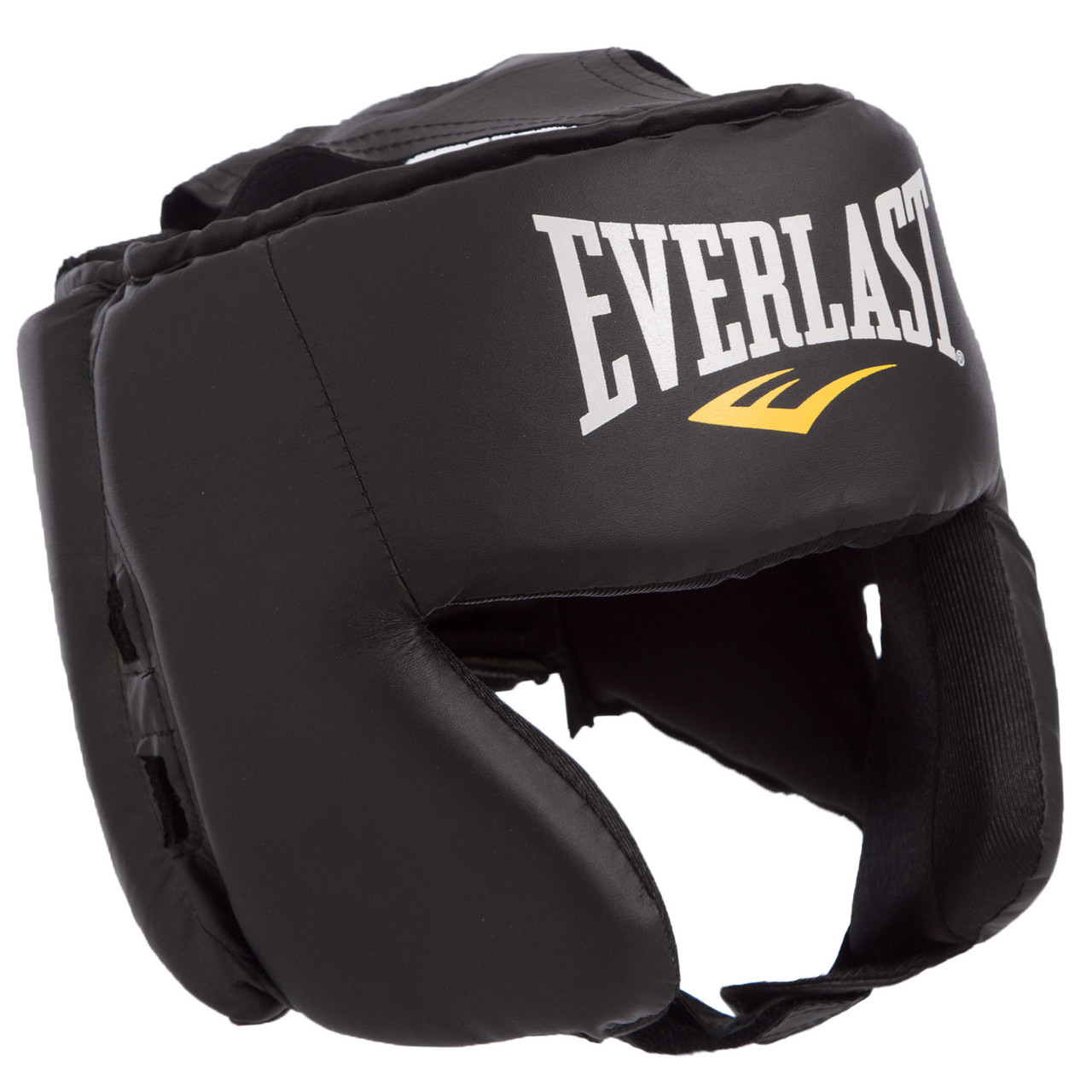 

Боксерський шолом шкіряний відкритий тренувальний EVERLAST В мексиканському стилі Чорний (4022) L