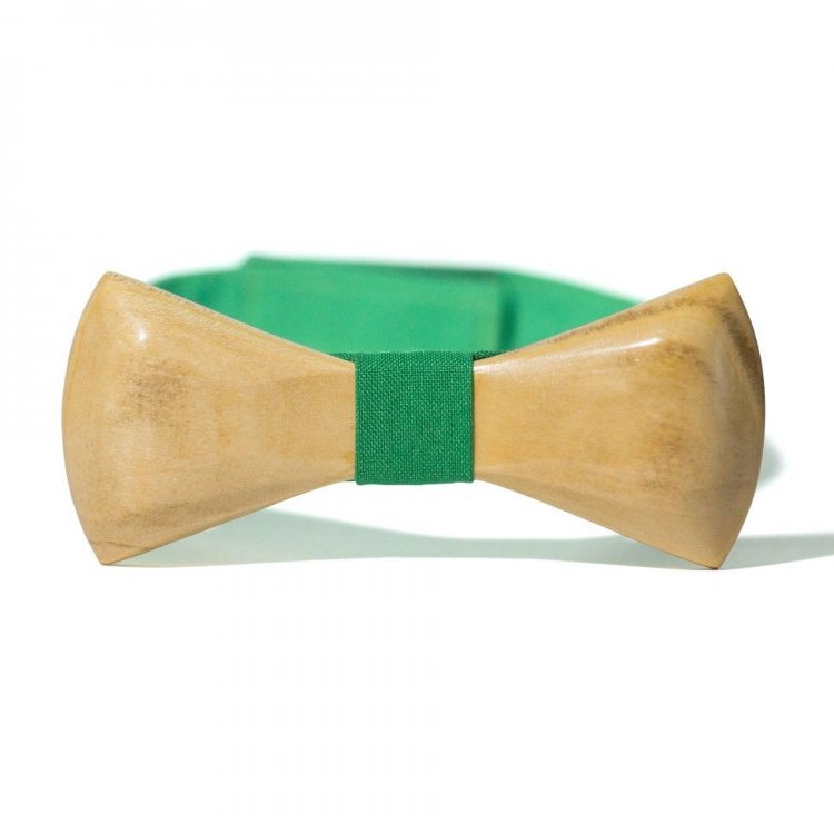 

Галстук Бабочка Gofin wood Объемная С Зеленой Тканью 11.5 x 4.5 см GBDH-8031 5307909