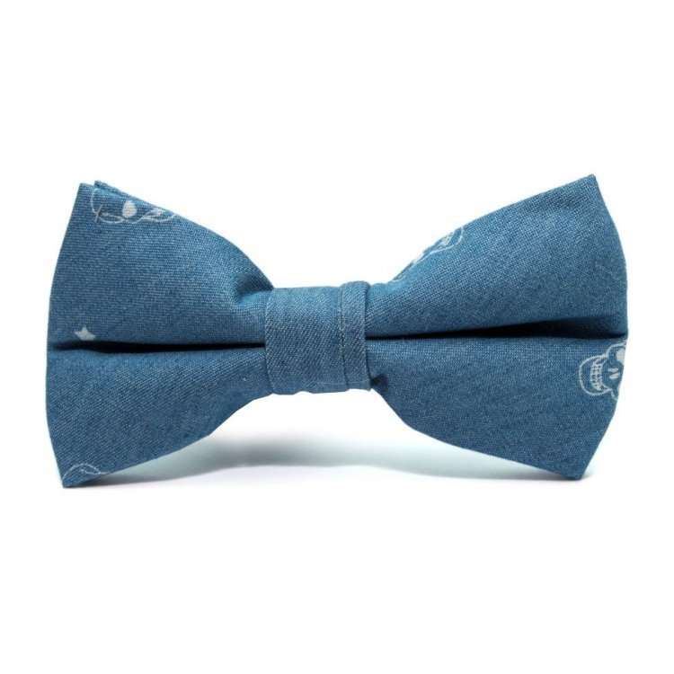 

Бабочка Handmade С Черепами Голубая Bkb-2806 158319