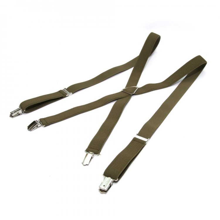 

Подтяжки Gofin suspenders Х Образные 2.5см Cтрейч-ткань Хаки (Pbxx-5931) 5378727