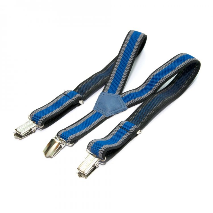 

Детские подтяжки Gofin suspenders Cтрейч-ткань Полосатые Сине-серые (Pbd-094) 5248746
