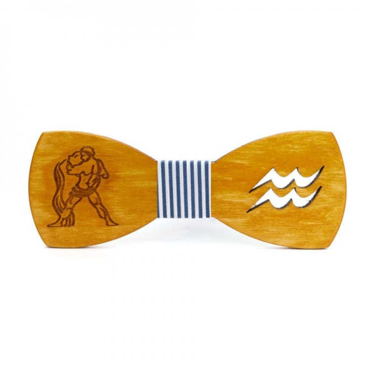 

Галстук Бабочка Gofin wood Знак Зодиака Водолей 11.5 x 4.5 см Дерево GBDH-8275 5328222
