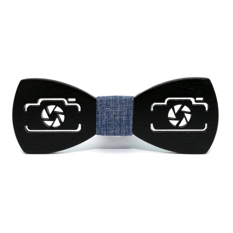 

Галстук-бабочка Gofin wood темная классическая с фотоаппаратом 11.5 x 4 см Дерево GBDH-8388 5346537