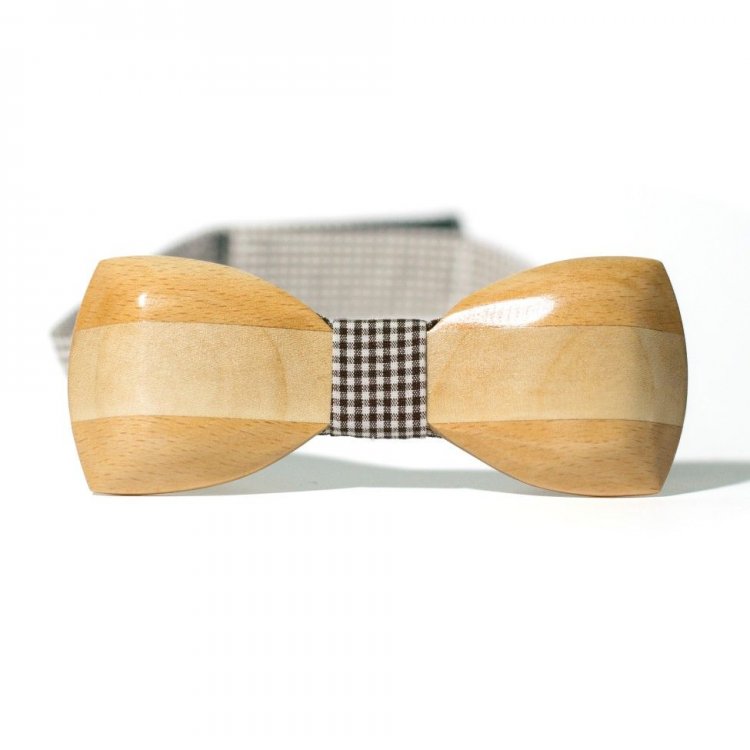 

Галстук Бабочка Gofin wood Объемная С Полоской 11.5 x 4.5 см Дерево GBDH-8052 5266728