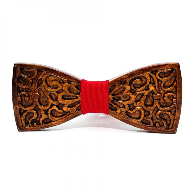 

Бабочка Gofin wood Дерево 12x5 см Темно-коричневый+красный в узор GBDH-8344 5366406