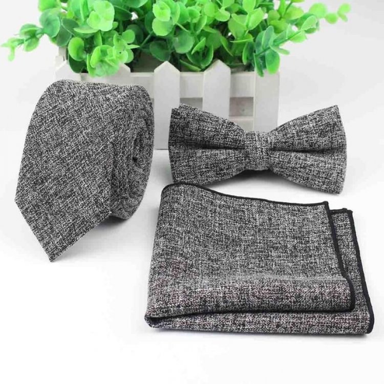 

Набор Handmade Галстук Бабочка Платок Черно-Белый Gbpx-6403 158522
