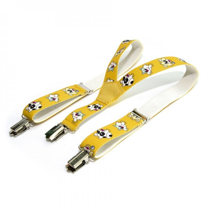 

Подтяжки Gofin suspenders Детские С Котиками И Собачками Желтые Pbd-15020 158906