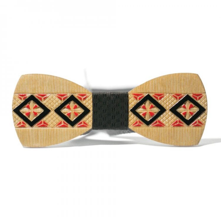 

Галстук Бабочка Gofin wood С Узором Вышивка 11 x 4 см Дерево GBDH-8039 5307465