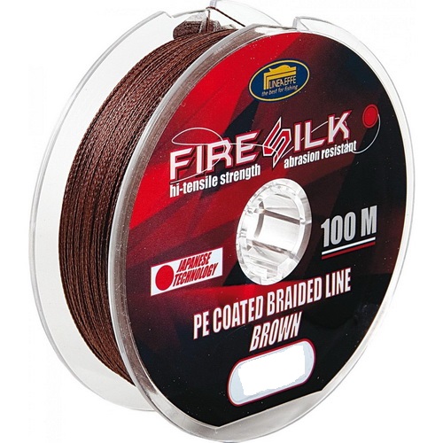

Шнур Lineaffe Fire Silk 0.16mm 100m Brown