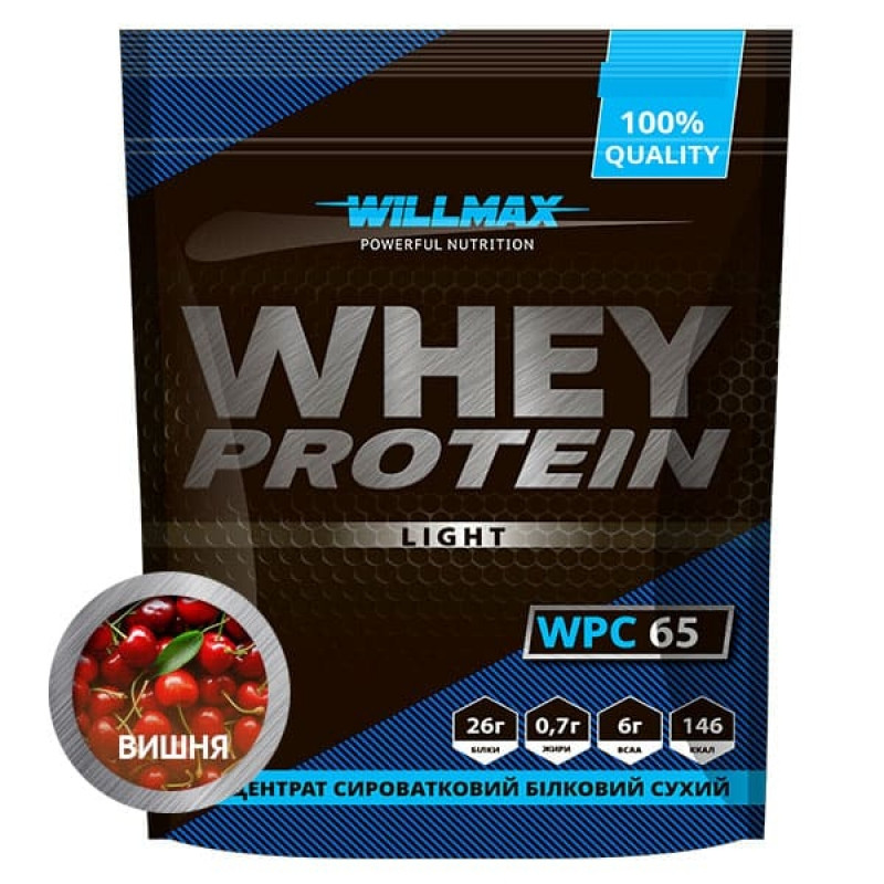 

Протеин Willmax Whey Protein Light 65% 1кг Вишня