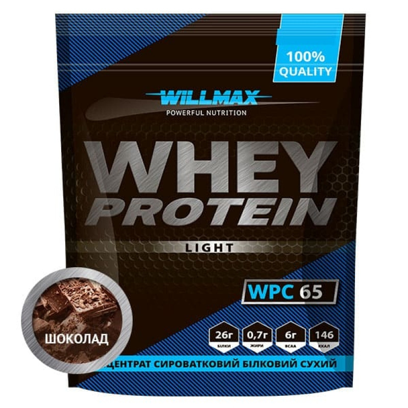 

Протеин Willmax Whey Protein Light 65% 1кг Шоколад