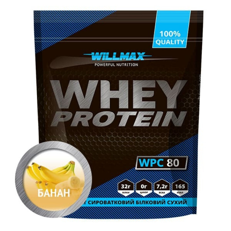 

Протеин Willmax Whey Protein 80% 920г Банан