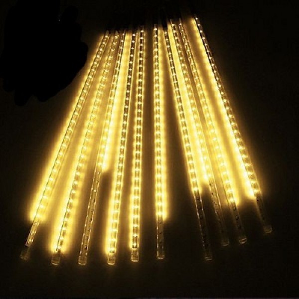 

Светодиодная гирлянда Тающие сосульки Метеоритный дождь 240 Led электрическая 3,5 м белая теплая K-25174