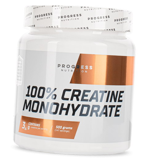 

Креатин Моногидрат, Creatine Monohydrate, Progress Nutrition 500г Без вкуса (31461001)
