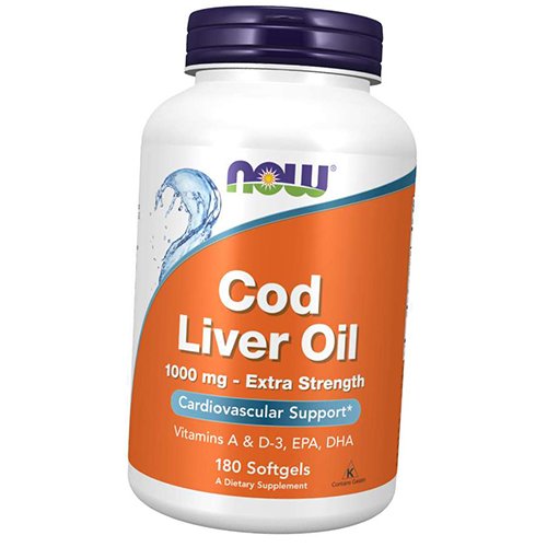 

Cod Liver Oil 1000 Now Foods 180гелкапс (67128018)