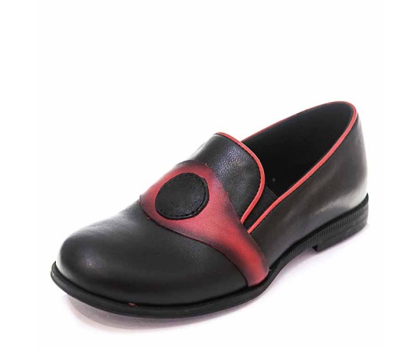 

Туфли Minibel T101(27-34)D чёрн/красн (31-36) 31р 21 см