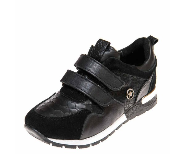 

Кроссовки Panda 01611(1) чёрный питон кожа (31-38) 35р 22.8 см