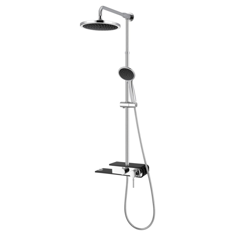 

Душевая система Q-tap BLA 1110 QT1110BLA черный / хром (69427)