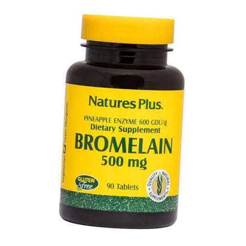 

Бромелайн, Bromelain 500, Nature's Plus 90таб (69375002)