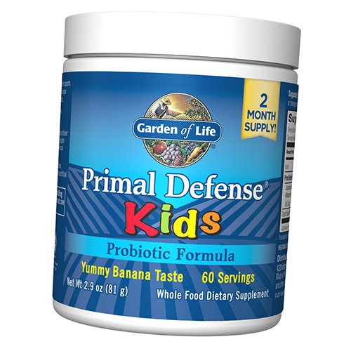 

Primal Defense Kids Probiotic Formula Garden of Life 81г Банан (69473003)