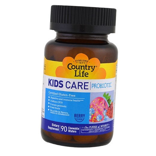 

Kids Care Probiotic Country Life 90таб Ягода (69124005)