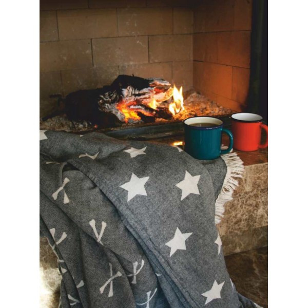 

Плед-накидка Barine - Stars Throw black черный 130*170