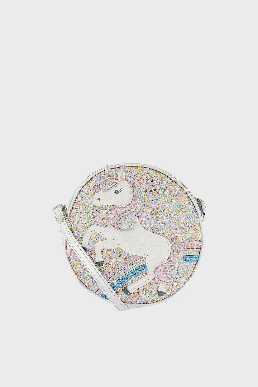 

Детская серебристая сумка через плечо UNICORN GLITTER Accessorize OS 983053