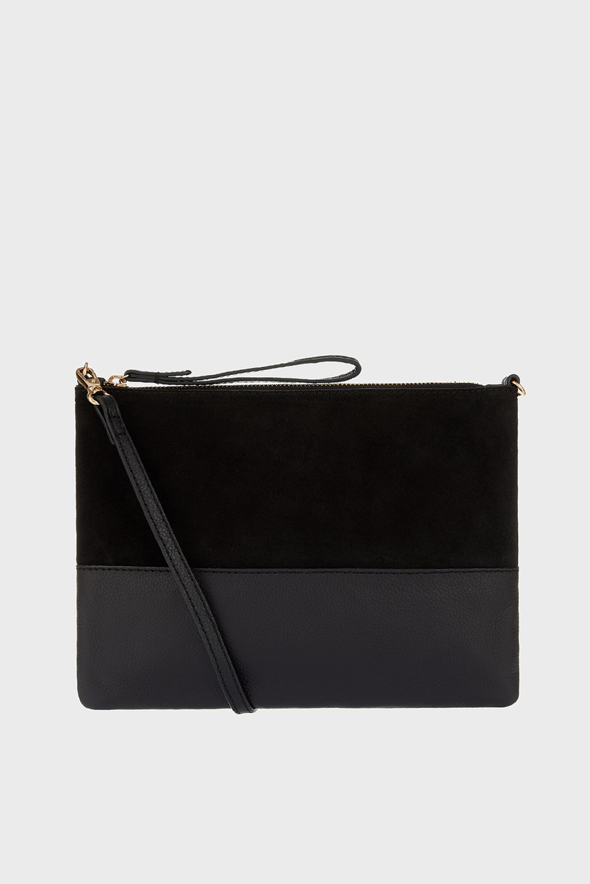 

Женская черная сумка CARMELA LEATHER CROSS BODY BAG Accessorize OS 690007