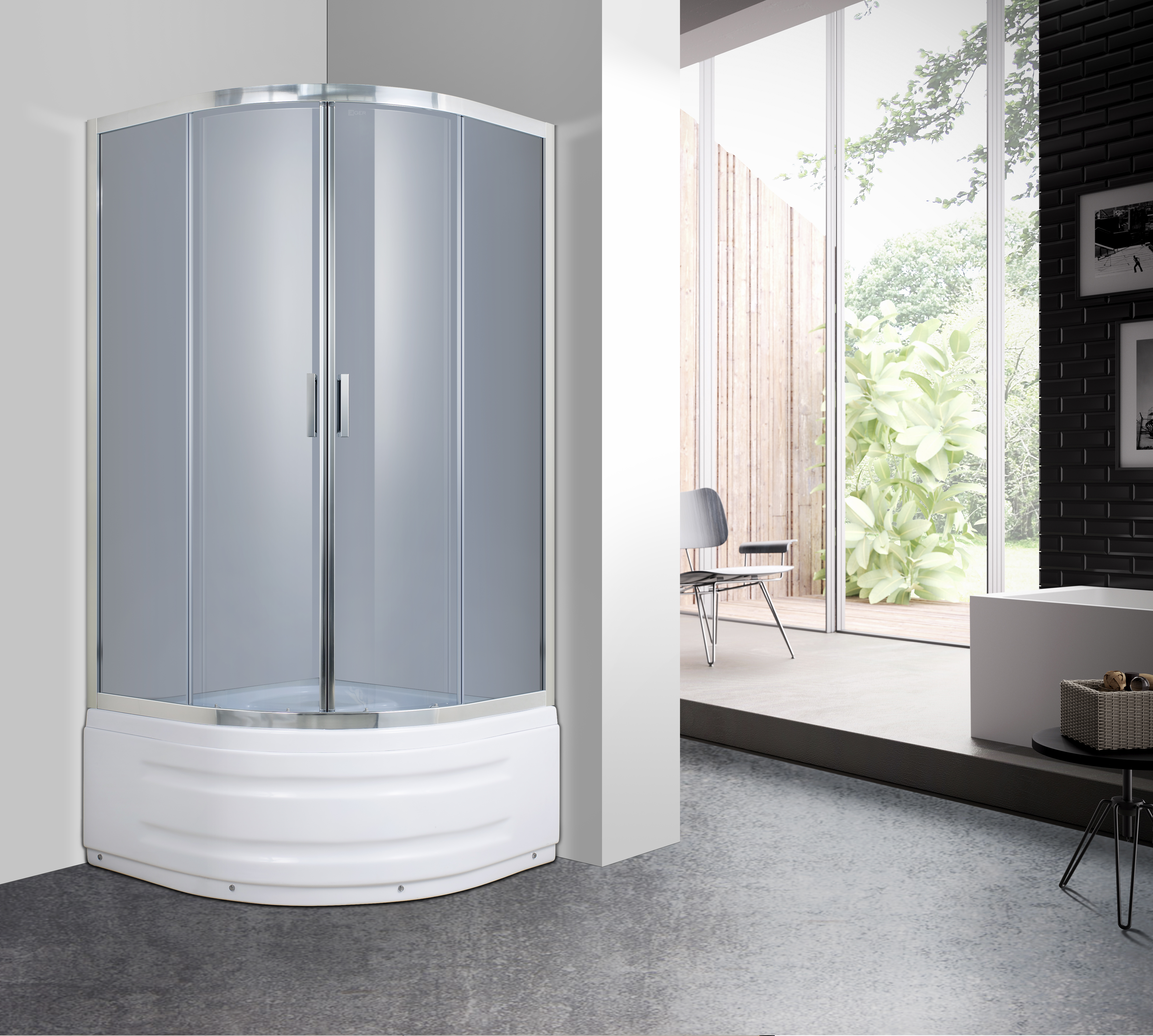 

Душевая кабина Eger Magrit 90х90х200 см на глубоком поддоне 599-587 белый (29468)