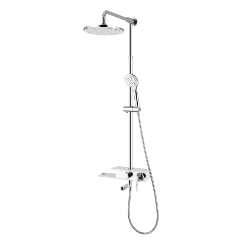 

Душевая система Q-tap WHI 1109 QT1109WHI белый /хром (69426)