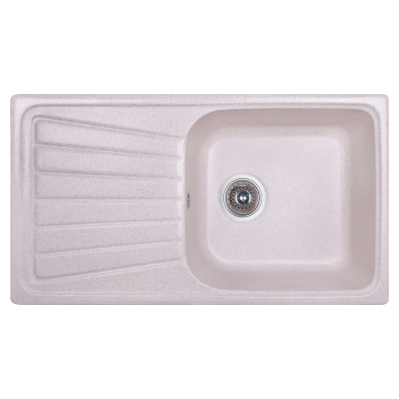 

Кухонная мойка гранитная прямоугольная Fosto 8146 kolor 800 (FOS8146SGA800 бежевая (персик) (54566)
