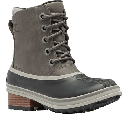 

Женские ботинки Sorel Slimpack III Lace Waterproof Duck Boot Quarry Waterproof Full Grain Leather/Wool 39.5