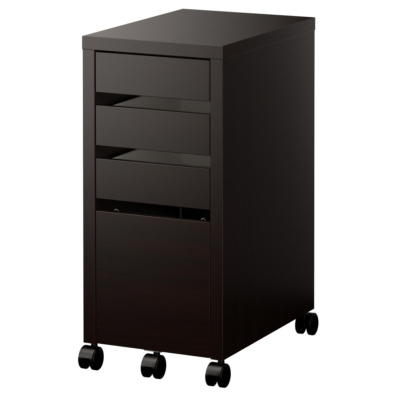 

Комод с местом для документов IKEA (ИКЕА) MICKE черно-коричневый (402.447.51)