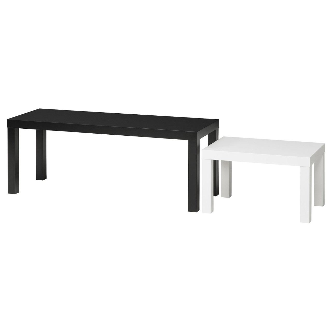 

Комплект журнальных столов IKEA (ИКЕА) LACK 2 шт черный белый (403.492.63)