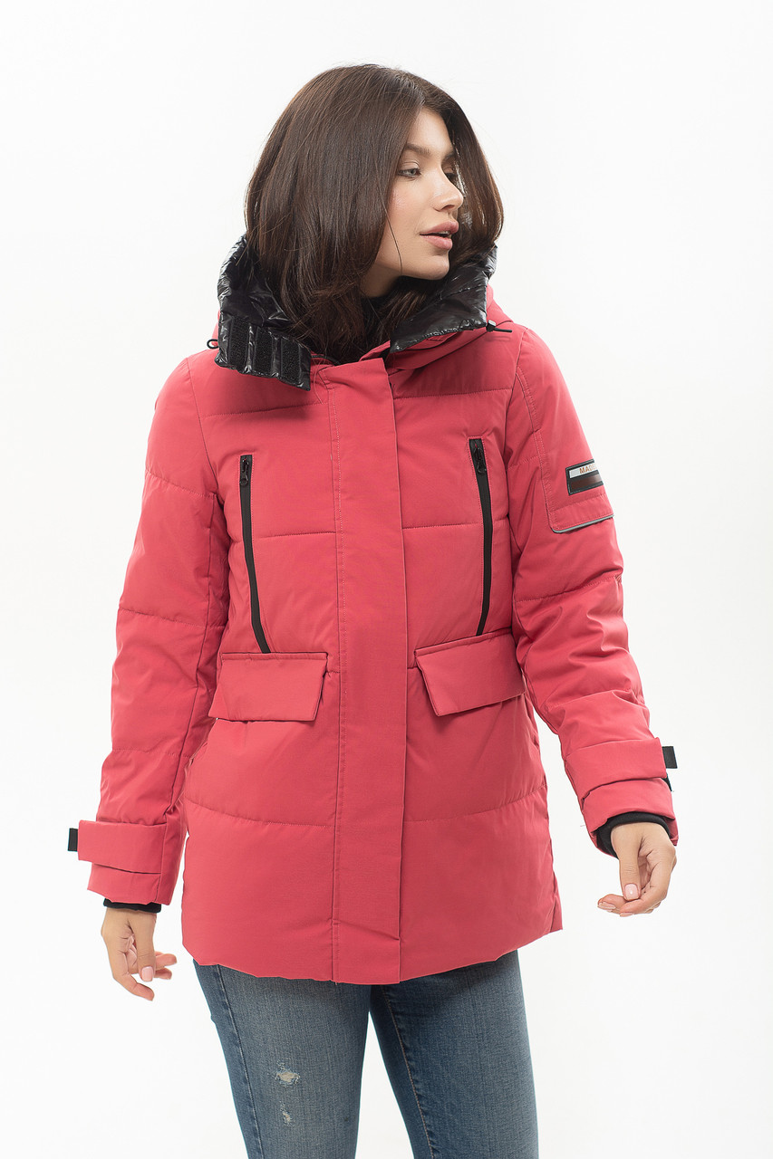 

Пуховик Vivilona 8002 Малинового цвета, Пуховик Vivilona 8002 Малинового цвета L