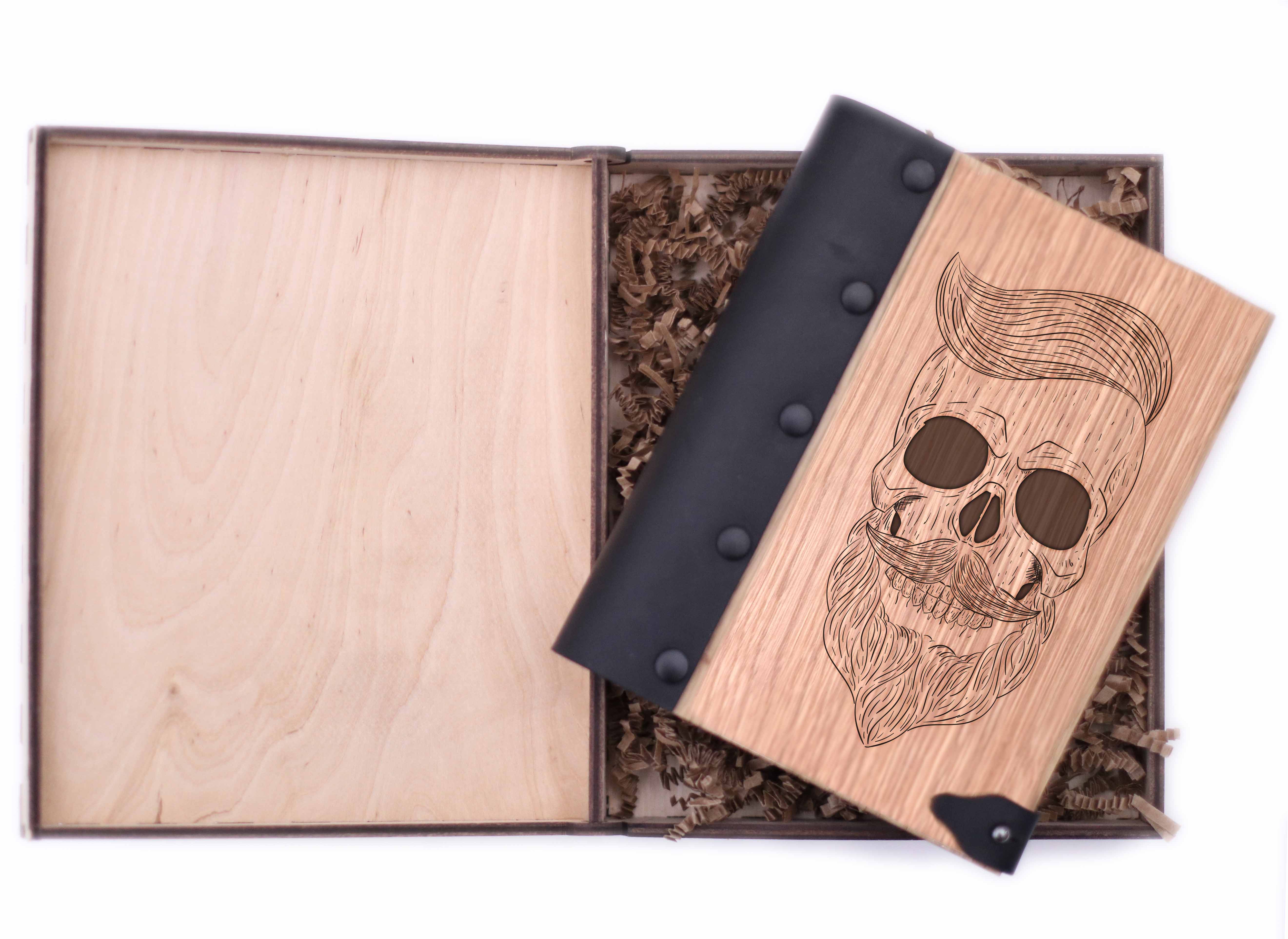 

Блокнот WOODEN NOTEBOOK Стиль Деревянная обложка А6 в точку 80 листов (WN0125)