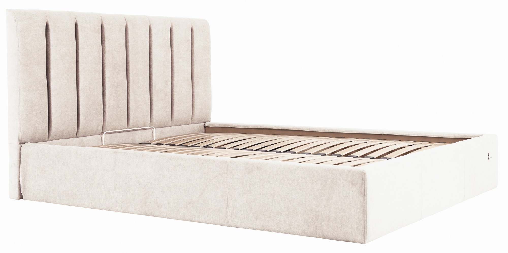

Кровать Sanam Comfort 140 х 190 см Мисти Milk С подъемным механизмом и нишей для белья Бежевая