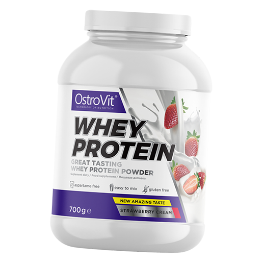 

Протеин, Whey Protein, Ostrovit 700г Клубника (29250009)
