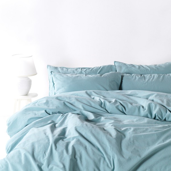 

Комплект постельного белья SoundSleep Stonewash Adriatic полуторный pastel mint мятный